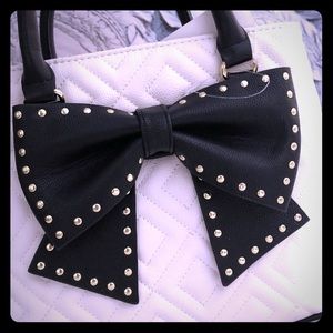 Betsey Johnson Black and White Handbag (Brand New)